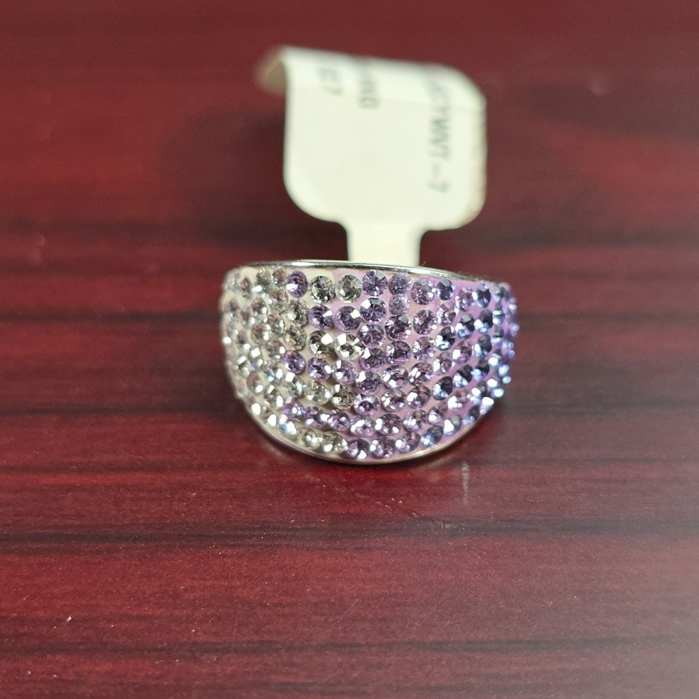 SS White Tanzanite‎ Crystal Ring 925 Sterling Silver Size 7 NWT